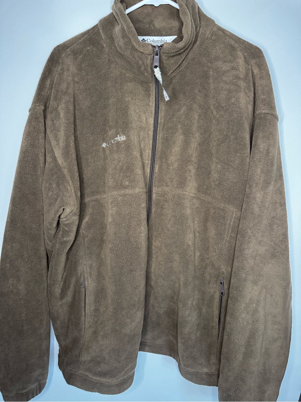 Columbia Men's Brown Full-Zip Fleece Jacket